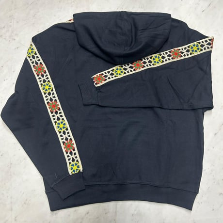 米国発 Civilized シヴィライズド Embroidery Native Anorak スウェット アノラック セットアップ Black (SET23)