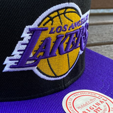 75周年記念モデル Mitchell&Ness NBA ロサンゼルス レイカーズ スナップバック キャップ (14-2)
