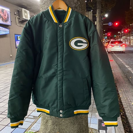 NLF公認 JHデザイン グリーンベイ パッカーズ リバーシブル スタジャン NFL