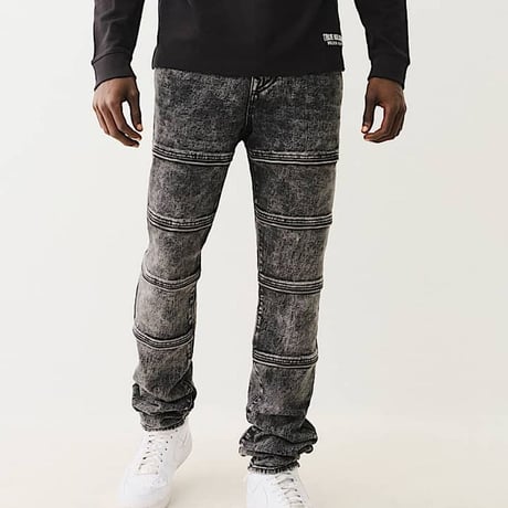 プレミアムジーンズ True Religion トゥルーレリジョン Rocco Stacked Zipper Skinny スタックドスキニージーンズ (JNS259)