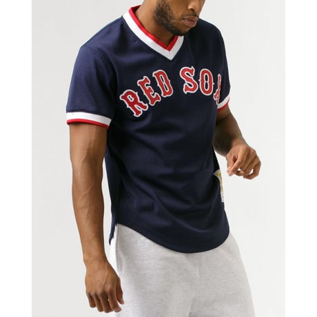 Mitchell&Ness ミッチェル&ネス MLB バッティングプラクティス BPジャージ 公式 ユニフォーム Boston ボストン Redsox レッドソックス ＃9