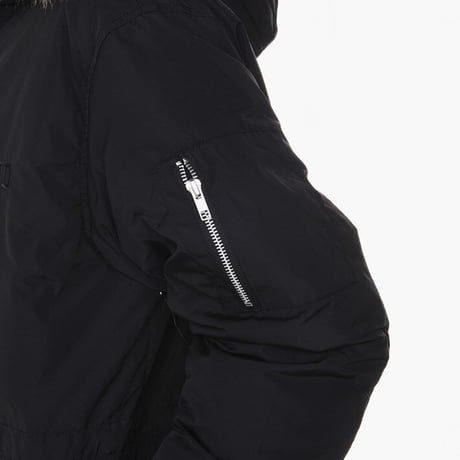 Diamond Supply ダイヤモンドサプライ 極暖 ダウンジャケット ミドル丈 黒 ブラック USA正規品