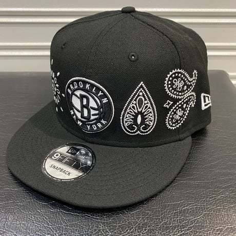 USA限定 Newera ニューエラ 9FIFTY ペイズリー スナップバック NBA ブルックリン ネッツ Nets
