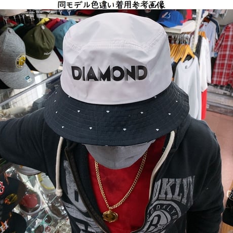 Diamond Supply Co. ダイヤモンドサプライ DECO BUCKET HAT バケットハット 紺/赤 ダイヤドット