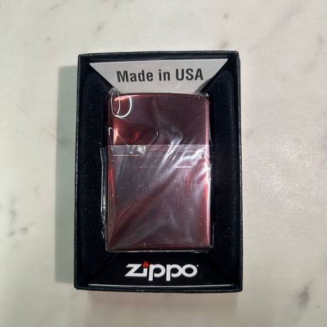 和柄 ZIPPO ジッポー 龍 ワインレッド エッチング彫刻 銀差し イオンレッドコーティング Made in USA