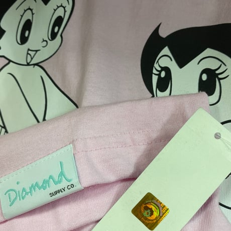 限定 【M】 Diamond Supply Co ダイヤモンドサプライ Astroboy 鉄腕アトム 半袖 Ｔシャツ ピンク LA ストリート スケーター