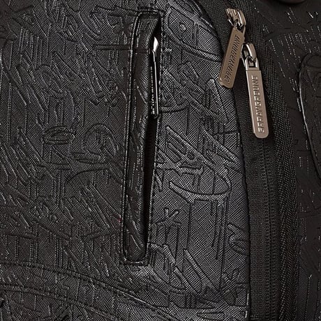 特別限定 SPRAYGROUND エンボス加工 ジェットブラック グラフィティ バックパック