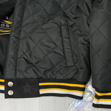 NHL JHデザイン Bruins ブルーインズ 限定スタンレーチャンピオンズ リバーシブル スタジャン