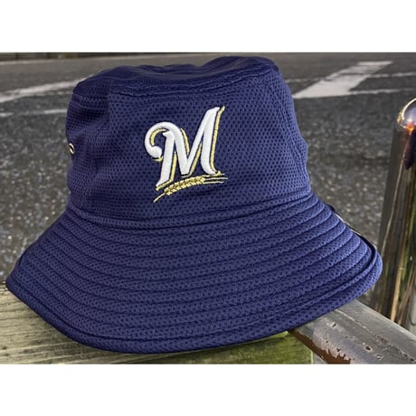 REDUX ニューエラ NEWERA ミルウォーキー Brewers ブルワーズ 公式 バケットハット フリーサイズ MLB