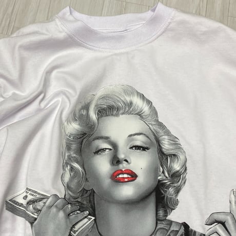 LA発 マリリンモンロー アンダーグラウンド グラフィック ヘビーウェイト Tシャツ ALL HUSTLE