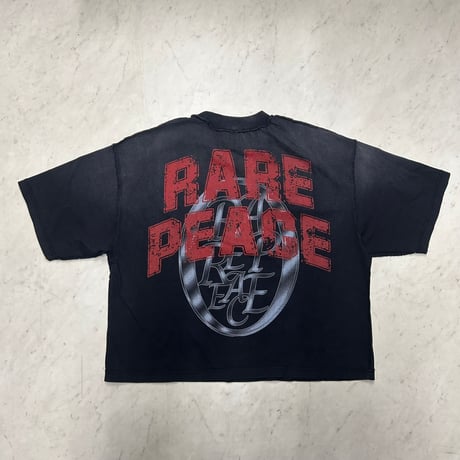 カリフォルニア発 Rare Peace レアピース Chaos カオス クロップドTシャツ ラインストーン (CropT18)