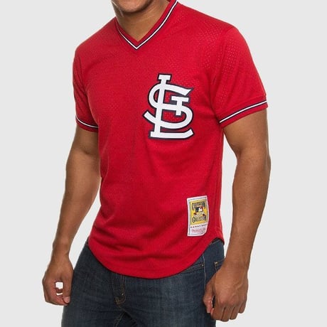 Mitchell&Ness ミッチェル&ネス BPジャージ MLB公式 セントルイス Cardinals カージナルス BBシャツ