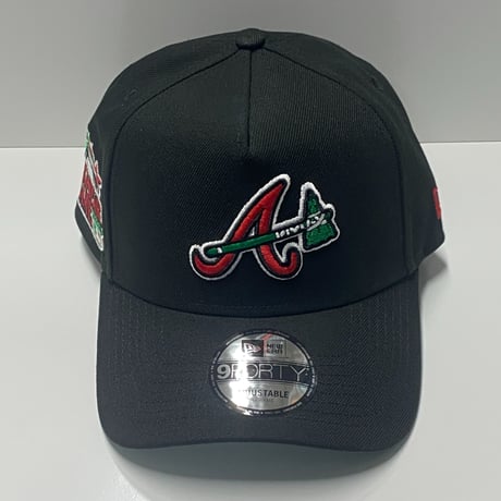 海外限定 Newera ニューエラ 9Forty Aフレーム Braves アトランタ ブレーブス 2000 ASG スナップバックキャップ 黒 (940-279)