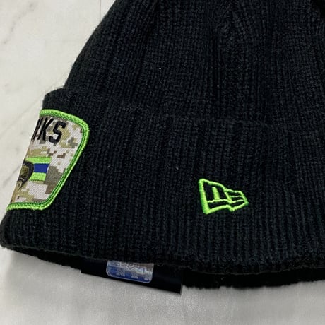限定Salute to Service ニューエラ NEWERA ニット帽 NFL シアトル シーホークス Seahawks
