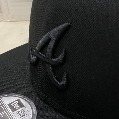 9FIFTY ニューエラ Newera アトランタ ブレーブス ATL Braves スーパーブラック スナップバックキャップ BOB (950-34)