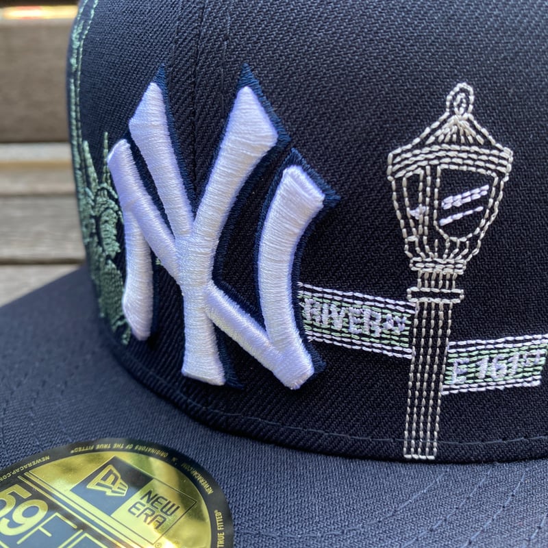 海外限定 59FIFTY ニューエラ NEWERA ヤンキース NY Yankees 総刺繍