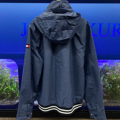 トミーヒルフィガー TOMMY HILFIGER ナイロン ヨットジャケット 撥水加工 インディゴ