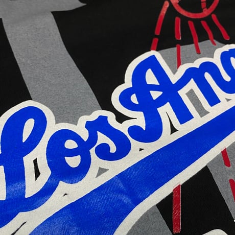 LA発  LosAngels RESPECT ロサンゼルス リスペクト グラフィック 半袖 Tシャツ 黒