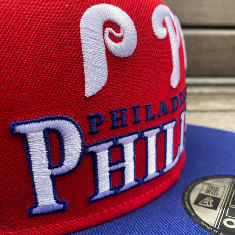 USA限定 9FIFTY ニューエラ MLB フィラデルフィア フィリーズ Phillies スナップバックキャップ ARCHIVE 赤 (950-224)