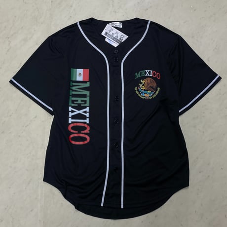 LA発 PROTEAM メキシコ MEXICO アンダーグラウンド グラフィック ベースボールシャツ 黒 (GFX-BB10)