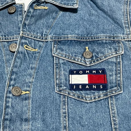 USAモデル TOMMY JEANS トミージーンズ 90’ ビッグシルエット デニムジャケット Gジャン