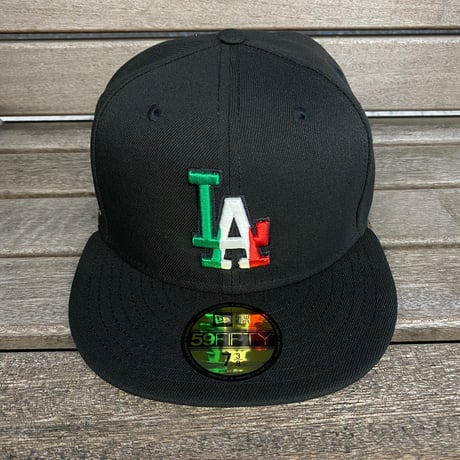 USA限定 59FIFTY ニューエラ LA Dodgers ロサンゼルス ドジャース Mexican Flag  (15-42)