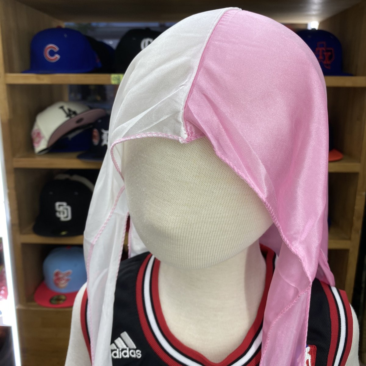 バイカラー DURAGドゥーラグ TIEDOWN インナーキャップ シルキー