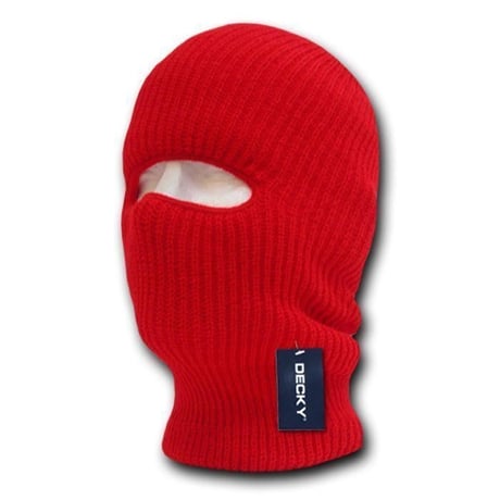 Decky ディッキー 1Hole タクティカル ニット フェイスマスク Balaclava 赤 Ski Mask