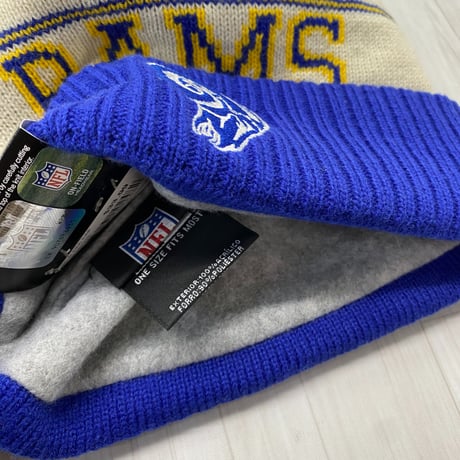 NEWERA ニューエラ NFL 公式 ニット帽 LA Rams ロサンゼルス ラムズ Historic Pom