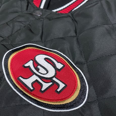海外限定 NFL JHデザイン SF 49ers サンフランシスコ フォーティナイナーズ チャンピオンズ リバーシブル スタジャン