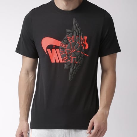 USAモデル NIKE ナイキ Jordan ジョーダン FUTURA WINGS ウィング 半袖 Tシャツ 黒 ブラック
