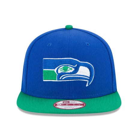 NFL ニューエラ NEWERA 旧ロゴ Seahawks シアトル シーホークス 青 スナップバックキャップ 9Fifty