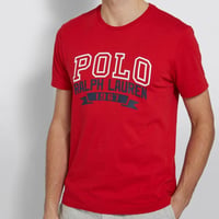 USAモデル POLO RALPH LAUREN ラルフローレン ARCH アーチ型ロゴ Tシャツ 赤 (RL2)