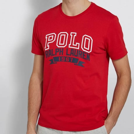 USAモデル POLO RALPH LAUREN ラルフローレン ARCH アーチ型ロゴ Tシャツ 赤 (RL2)