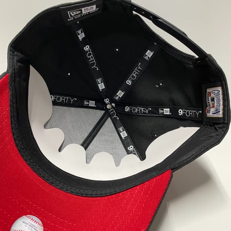 海外限定 Newera ニューエラ 9Forty Aフレーム LA Dodgers ドジャース 50th Anniv キャップ 黒 赤 (940-290)