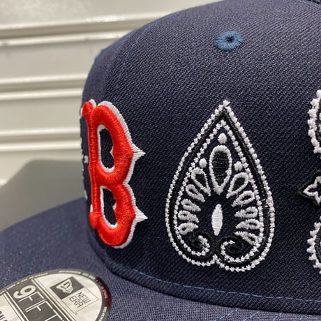 USA限定 Newera ニューエラ 9FIFTY ペイズリー スナップバック MLB ボストン レッドソックス