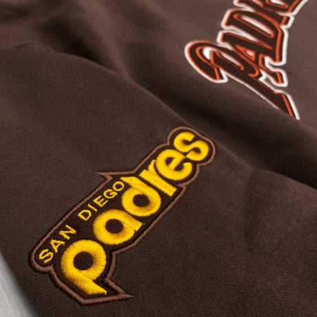 USA限定 Mitchell&Ness USA サンディエゴ パドレス Team Origins プルオーバー パーカー PADRES