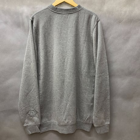 Diamond Supply ダイヤモンドサプライ  Demon クルーネック スウェット トレーナー グレー ガンメタ