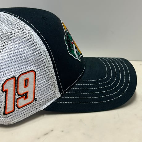 公式 NASCAR ナスカー Bass Pro Shops バスプロショップス ＃19 Racing Team レーシングキャップ (Bps77)
