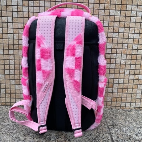 米国仕様 SPRAYGROUND スプレイグラウンド SFURZILLA SHARK BACKPACK ピンクファー バックパック (BKPK58)