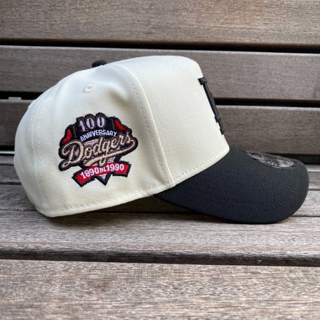 海外限定 Newera ニューエラ 9Forty Aフレーム LA Dodgers ドジャース キャップ 100th Anniv (940-117)