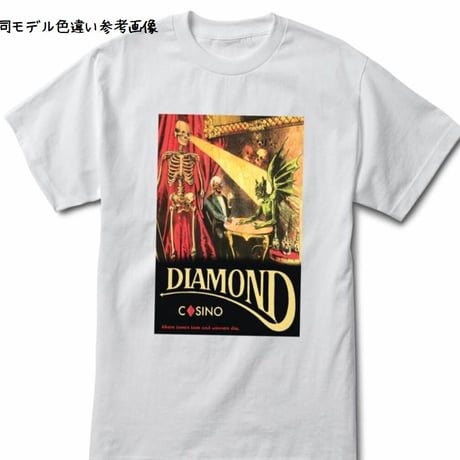 【M】 Diamond Supply Co ダイヤモンドサプライ 半袖 Tシャツ Casino カジノ 赤 LA ストリート スケーター