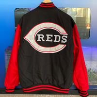 MLB公認 JHデザイン シンシナティ レッズ Reds リバーシブル スタジアムジャケット スタジャン (JH-74)