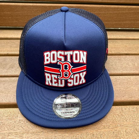 海外限定 ニューエラ LogoTrucker 9Fifty レッドソックス Redsox トラッカーキャップ MLB