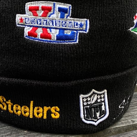 USA限定 NEWERA ニューエラ NFL スーパーボウル チャンピオンズ ニットキャップ スティーラーズ