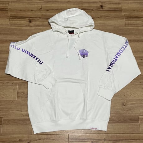 【L】 Diamond Supply Co. ダイヤモンドサプライ  INTERNATIONAL プルオーバー パーカー 白 (p13)