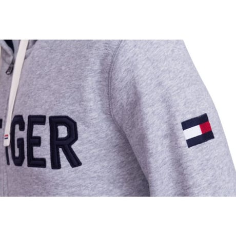 日本未発売 トミーヒルフィガー TOMMY HILFIGER ジップアップパーカー モスグリーン