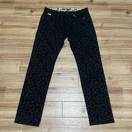 米国発 Lil Wayne TRUKFIT トラックフィット Cheetah Velvet Pants チーター ストレートパンツ