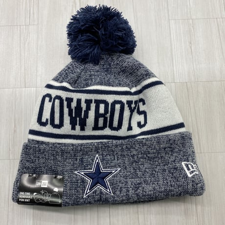 NEWERA USA ニューエラ NFL ダラス カウボーイズ Cowboys 公式 ポンポン付き ニット帽