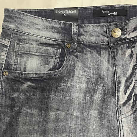 米国LAブランド Bezalel Jeans ベザレル ジーンズ STACKED FLARE スタックド フレア デニム ヴィンテージグレー (JNS12)